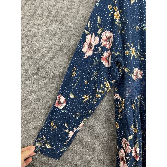 Torrid Boho Cottage Peasant Prairie Lace Empire Floral Women's Top Sz 3 - Picture 3 of 10